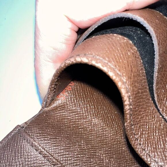 Louis Vuitton Brown Damier Ebene Elise Wallet Double Snap - Picture 10 of 12